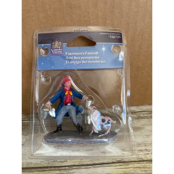 Lemax 2005 Carole Towne Firemen’s Friend #156731 Christmas Village Accessory NIB - Picture 1 of 7